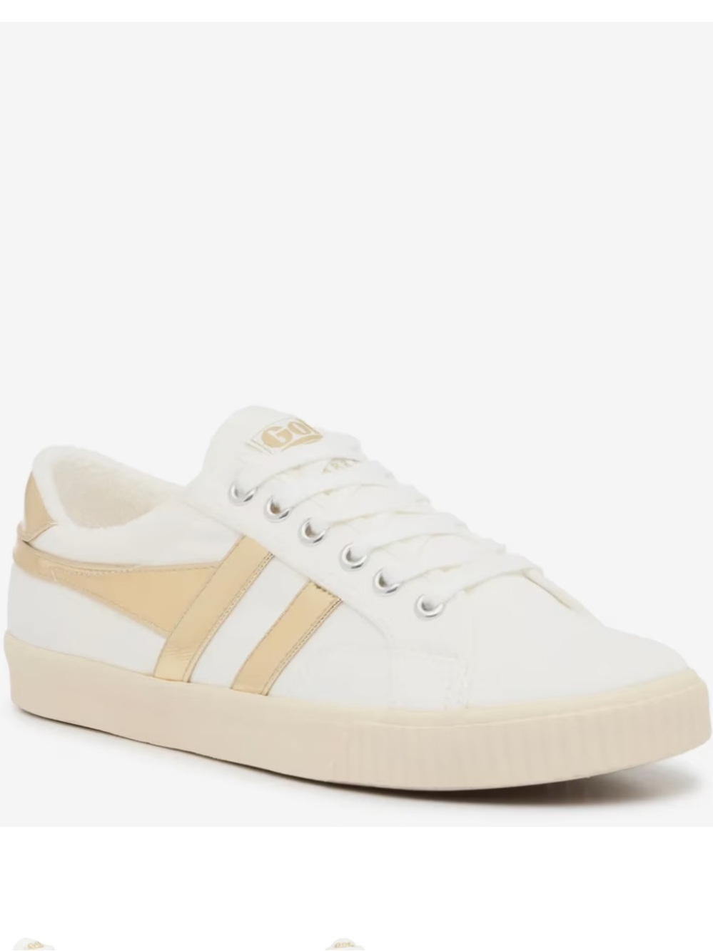 Hola Classic Women’s Tennis Mark Cox Sneakers White Gold Size 7.5